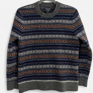 Abercrombie & Fitch Wool Blend Fair Isle Sweater